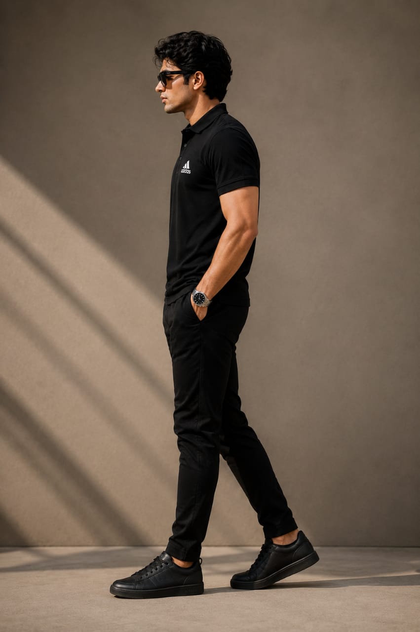 Premium Stylish Black Polo Tshirt for Men